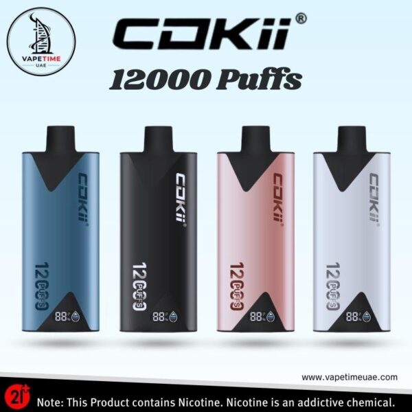 Cokii 12000 Puffs 0% Nicotine Elite Disposable Vape in Dubai