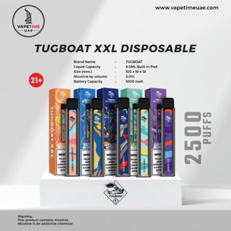 Buy Tugboat XXL 2500 Puffs Disposable Vape | Cheap Price