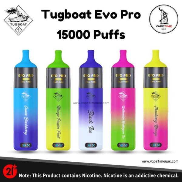 Buy Tugboat Evo Pro 15000 Puffs in UAE | Best Price